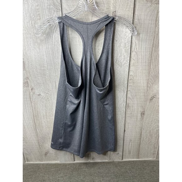Champion Womens Racerback Tank Top Duodry+ Gray Size L Polyester/Spandex - Picture 2 of 7
